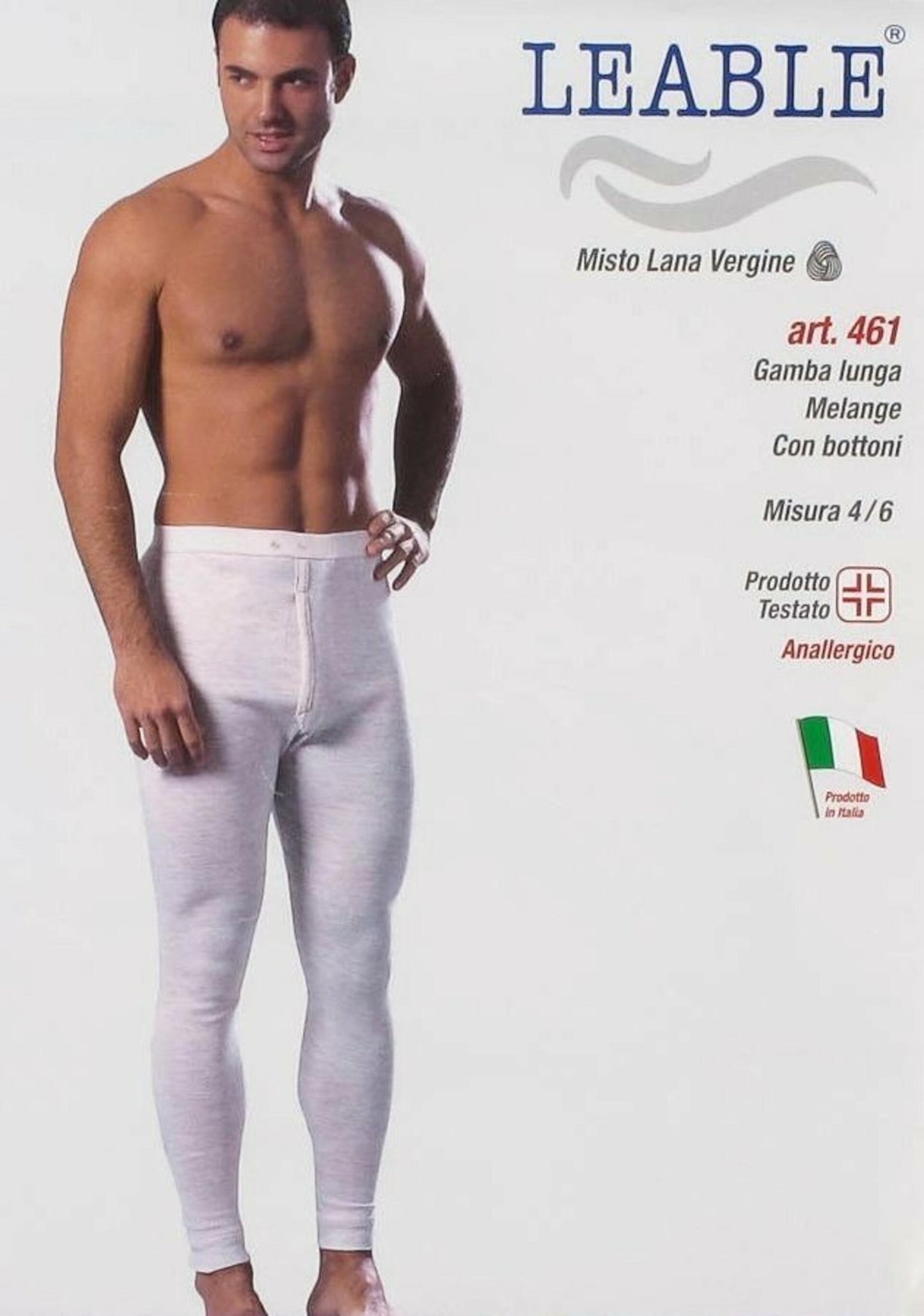 Mutanda Uomo gamba lunga misto lana - LEABLE