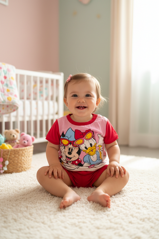 Pigiama Neonata corto in Cotone DISNEY ELLEPI -  Taglia 24 mesi