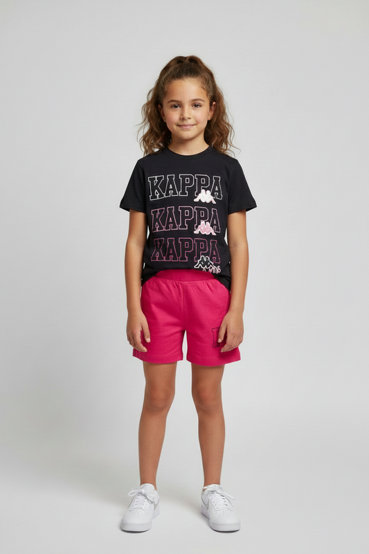 Completo Bambina T-Shirt e Shorts KAPPA - Taglia 7 anni
