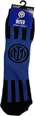 Calze antiscivolo nerazzurre unisex con logo INTER