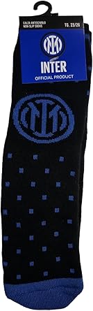 Calze antiscivolo nerazzurre unisex con logo INTER