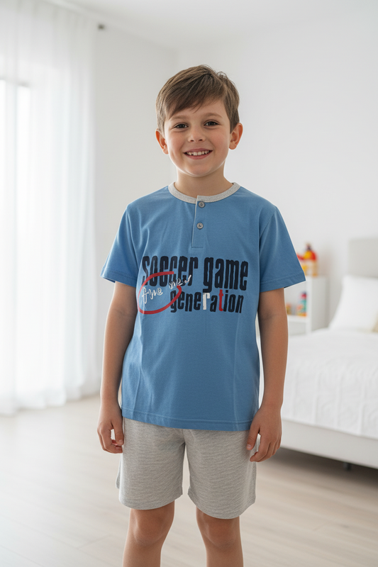Pigiama bimbo Mezza manica e pantaloncino PUNTO&VIRGOLA - Taglia 9 anni