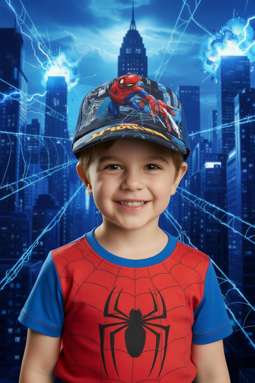 Berretto Bambino con stampa Spiderman