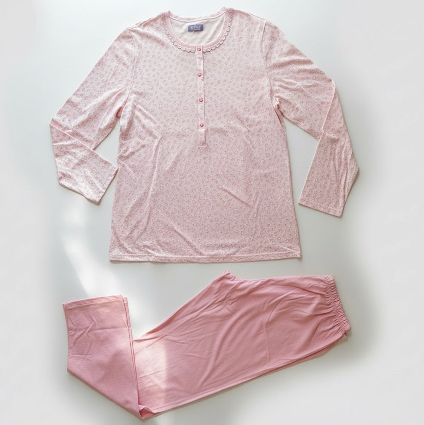 Pigiama donna jersey di cotone stampato LINCLALOR - Taglia 48