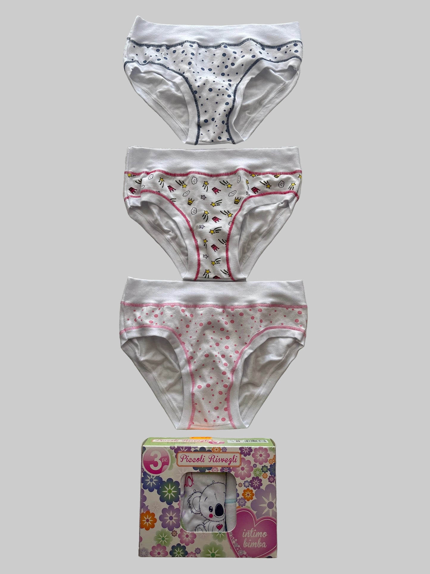 Tripack Slip Bimba e Ragazza PICCOLI RISVEGLI