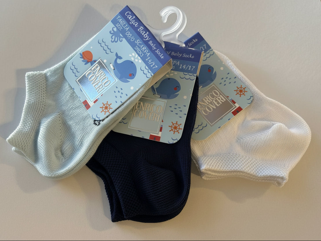 Tris Calze unisex invisibile salvapiede Baby - ENRICO COVERI