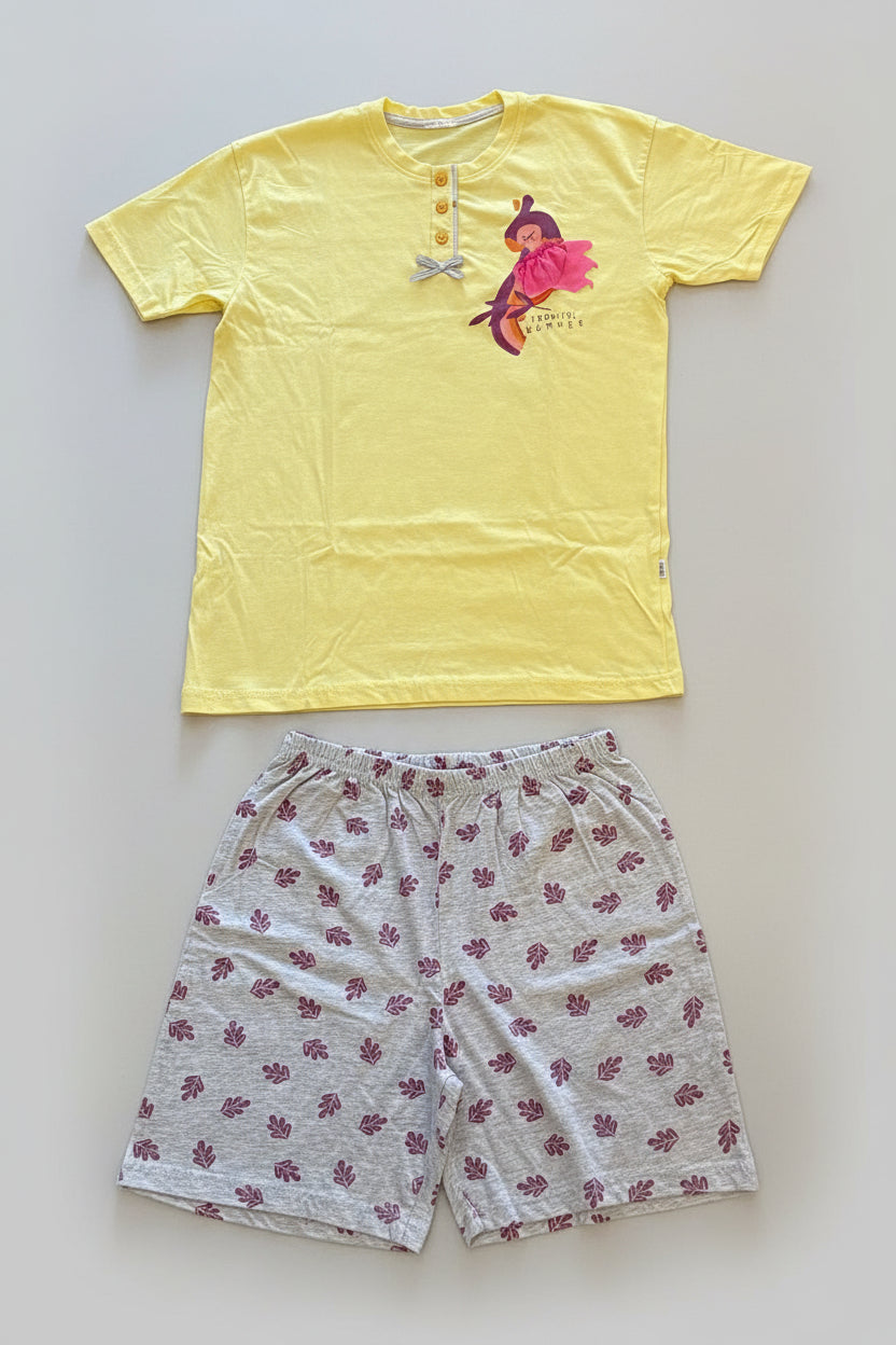 Pigiama Bambina T-Shirt manica corta e pantaloncini IRGE - Taglia 9\10 anni