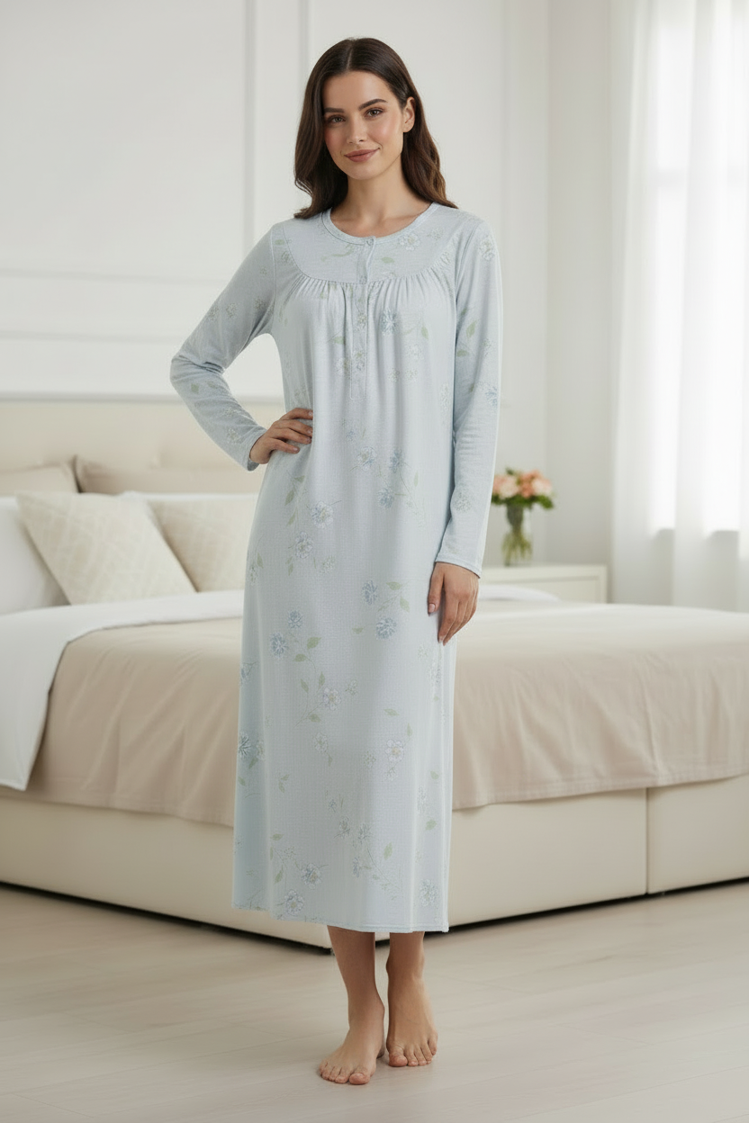 Camicia da notte in cotone LINCLALOR - Taglia 46