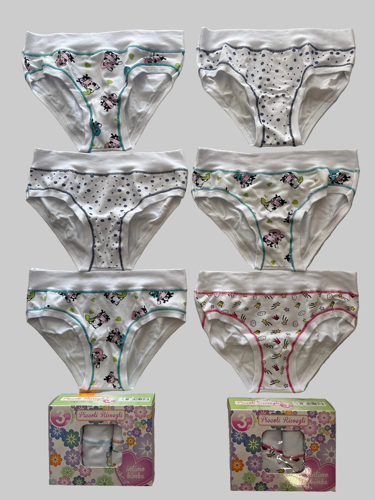 Tripack Slip Bimba e Ragazza PICCOLI RISVEGLI