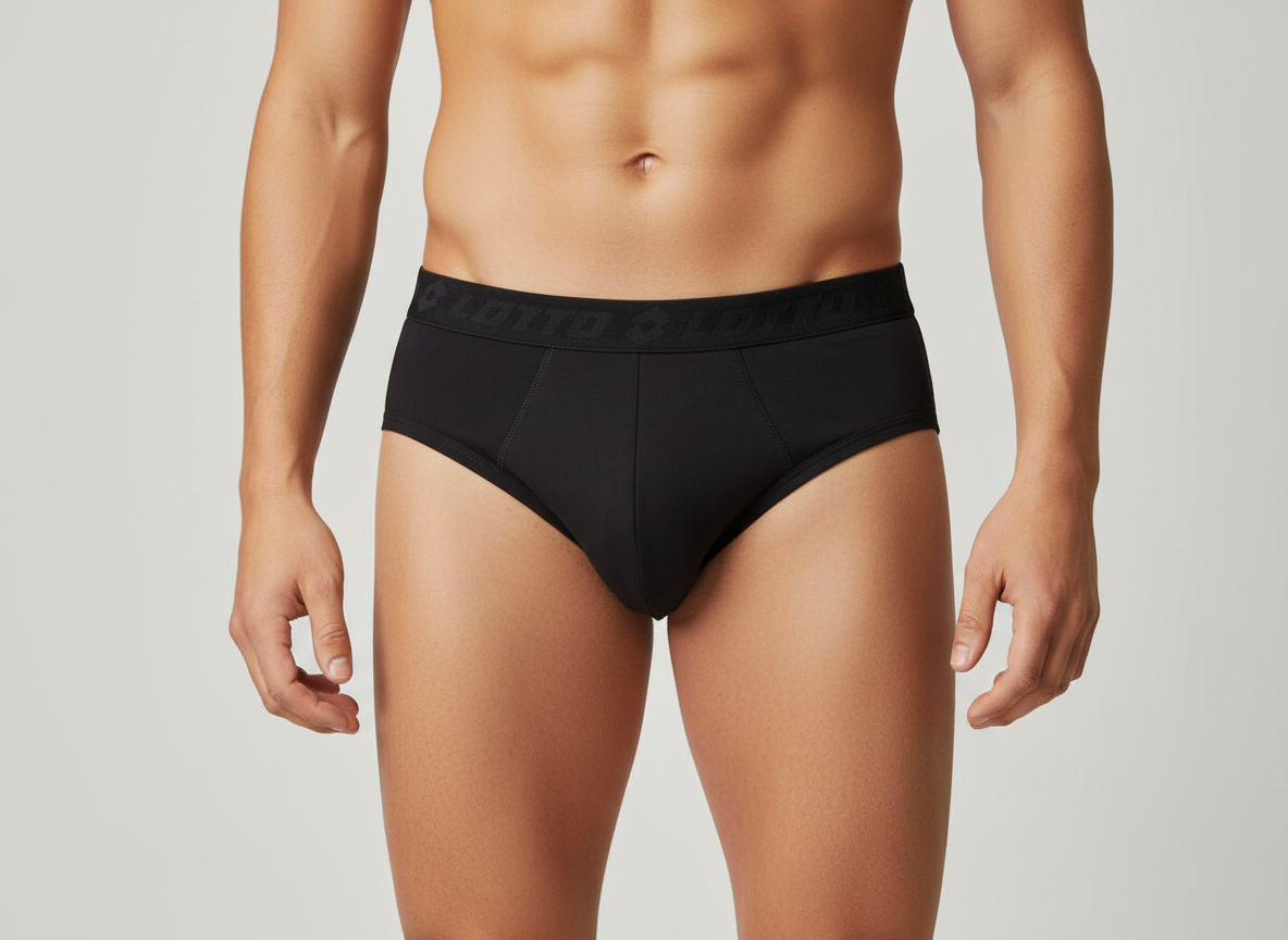 Tripack Slip Uomo in cotone elastico in vita con scritta marchio - LOTTO