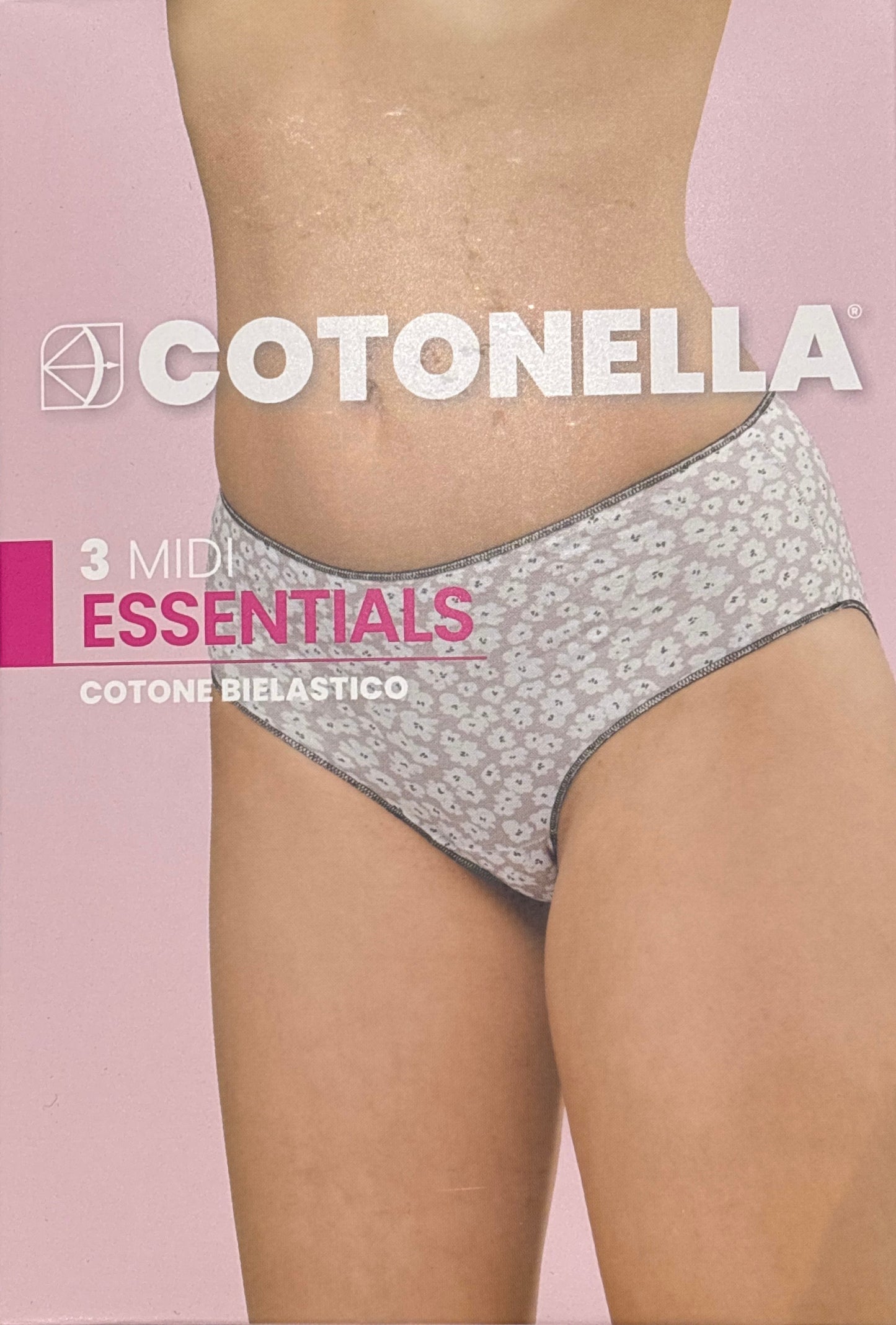 Tripack Slip a Vita Alta Essentials Midi Fantasia 3488  COTONELLA - Taglia 6/XXL