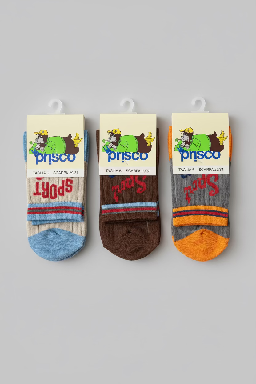 Calze corte Bimbo in cotone "Frizzy" PRISCO
