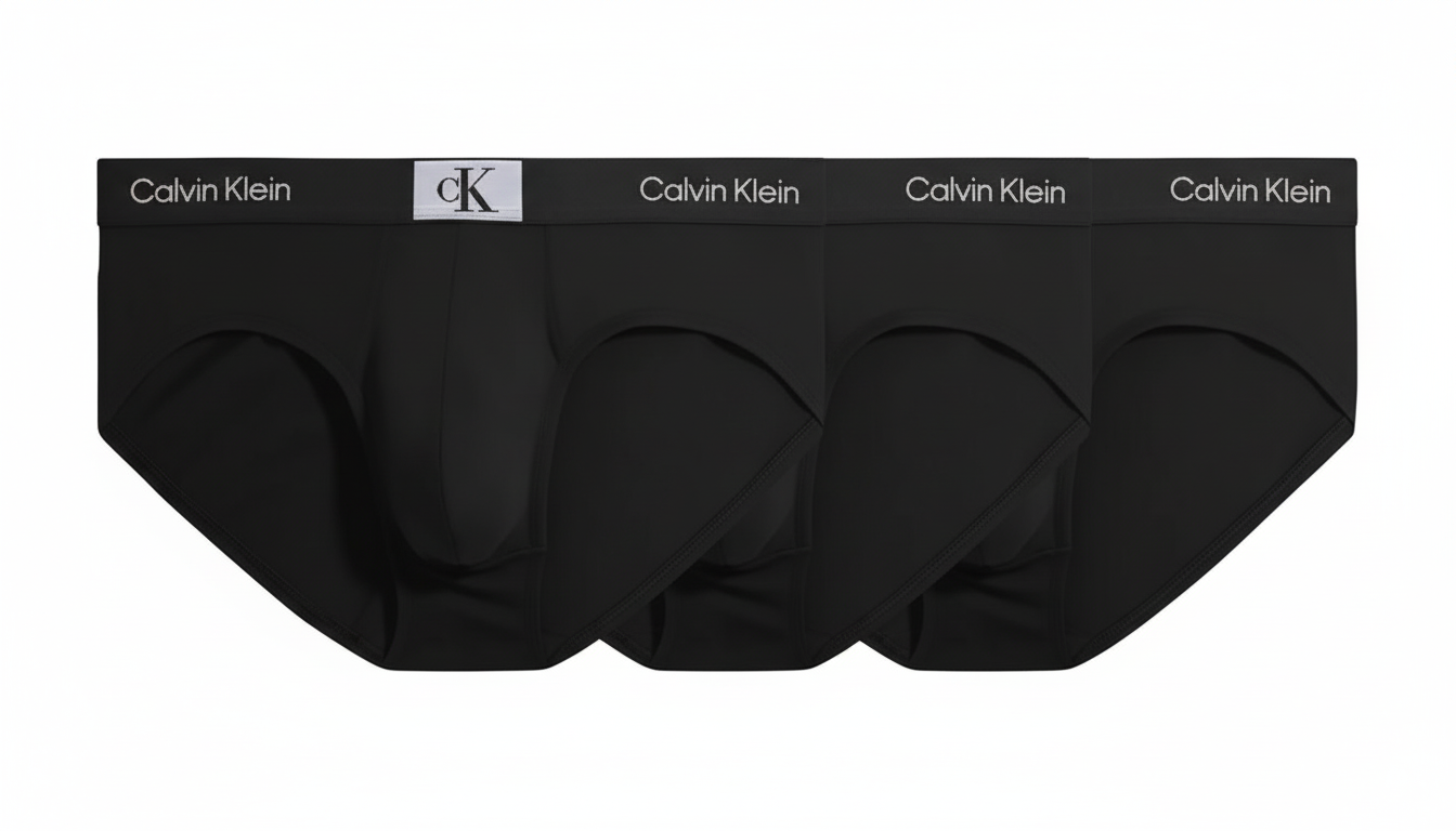 Confezione da 3 slip Uomo in cotone elasticizzato CALVIN KLEIN