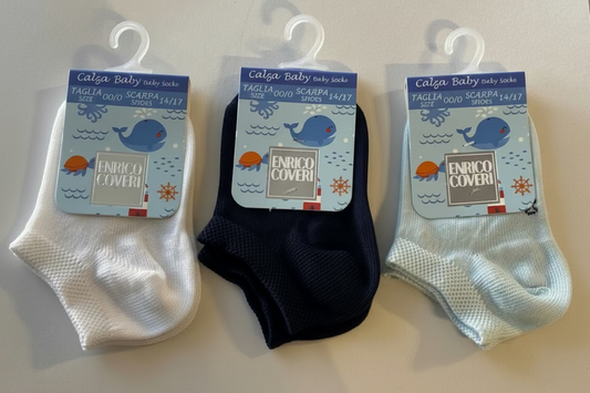 Tris Calze unisex invisibile salvapiede Baby - ENRICO COVERI