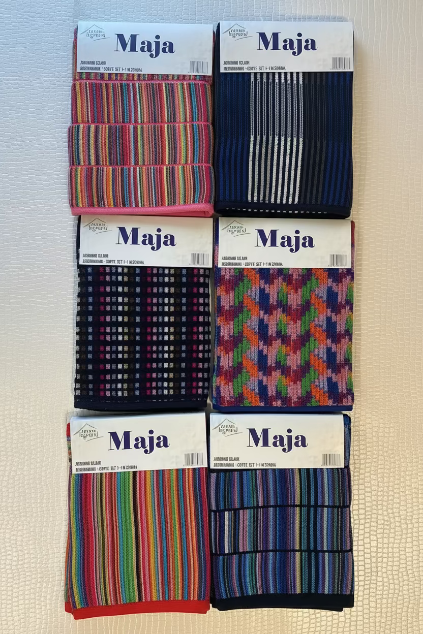 Set asciugamani 1+1 Maja in spugna 100% cotone  – Renée Legrand