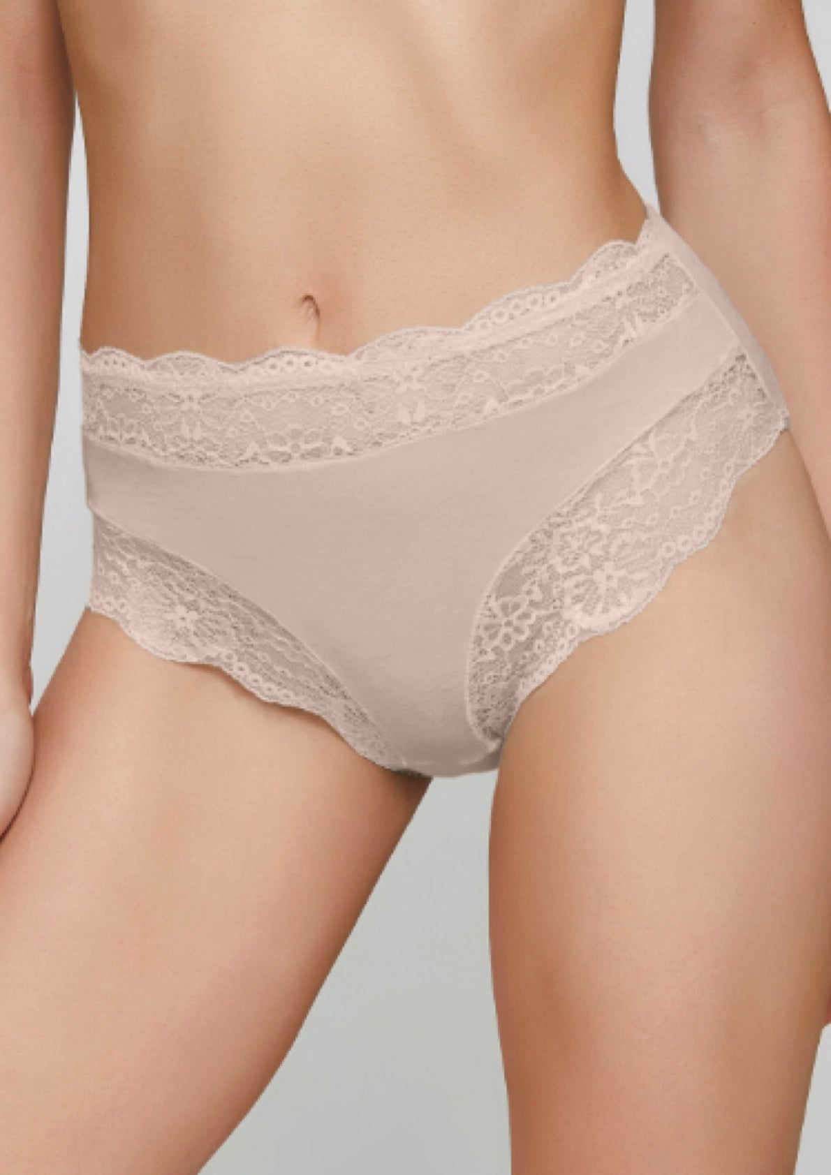 Slip con Bordo in Pizzo Cotone Modal 742/C – JADEA