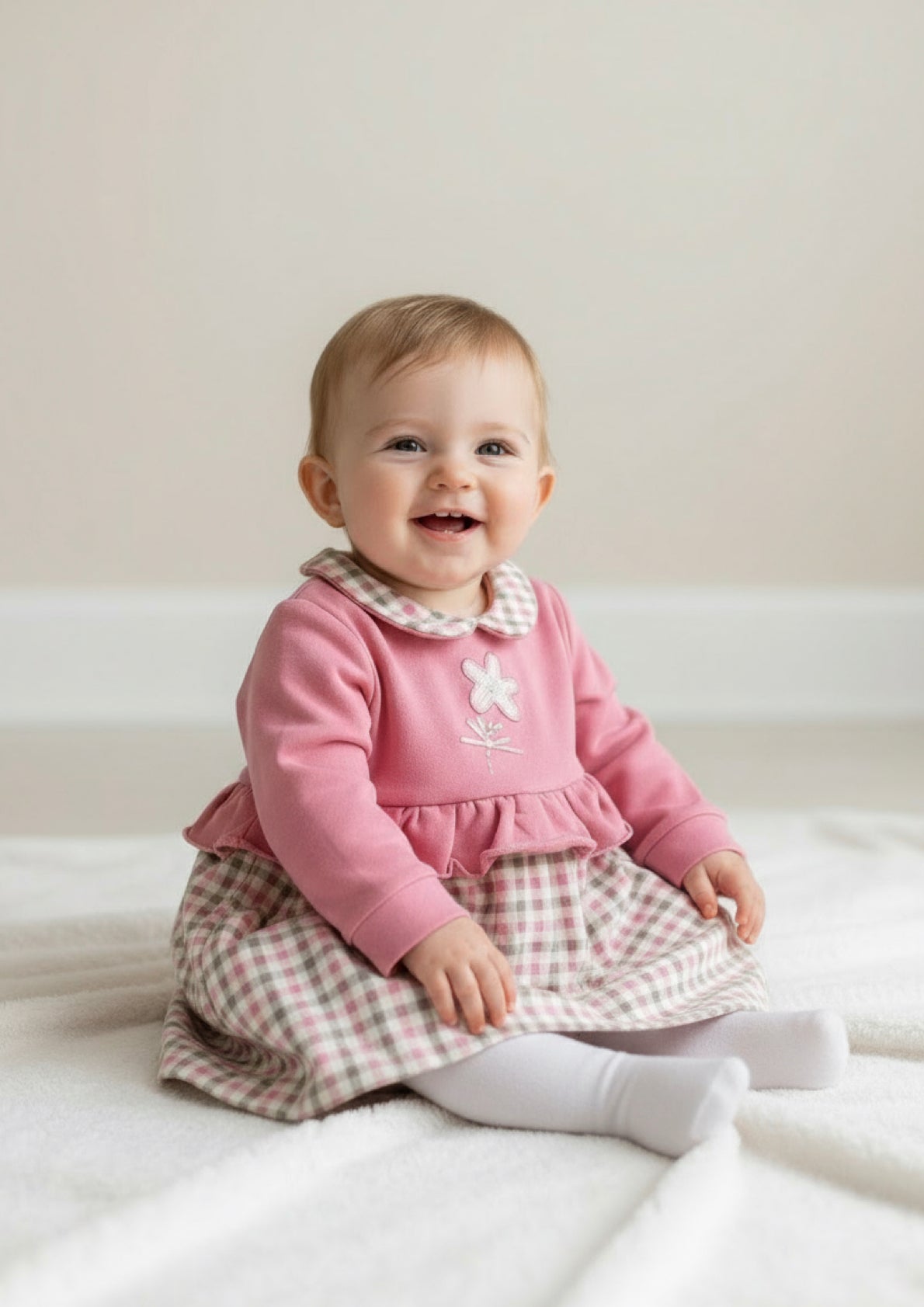 Abito neonata in felpa ELLEPI - Taglie 1 e 9 mesi