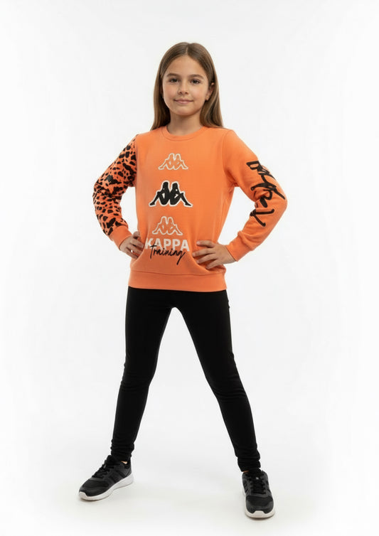 Tuta Ragazza in felpa di cotone KAPPA composta da leggins e felpa - Taglia 12 anni