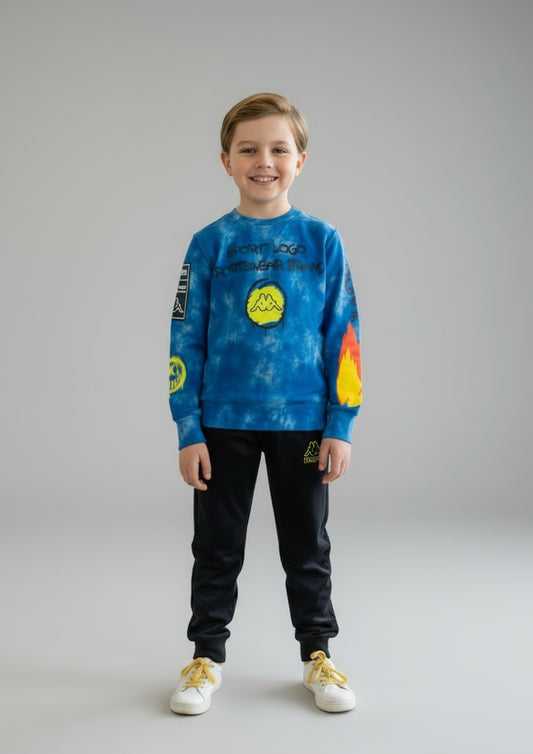 Tuta Bambino in felpa di cotone KAPPA - Taglie 4 e 6 anni