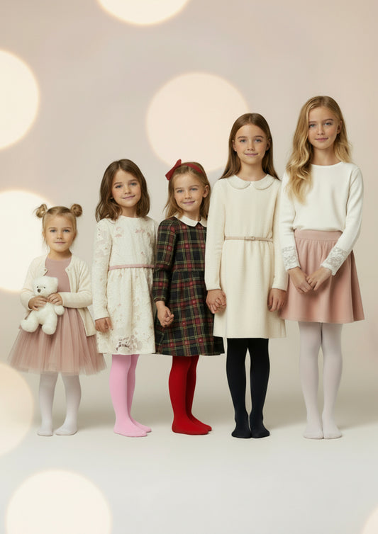 Collant Kids rimagliato in caldo cotone MERITEX - Taglie 2/13 ANNI