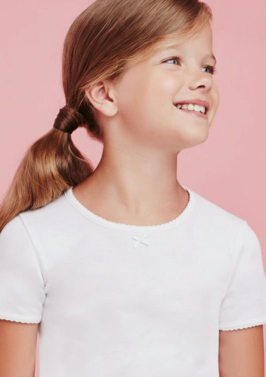 T-Shirt Mezza Manica Caldo Cotone Bambina BA651 ELLEPI