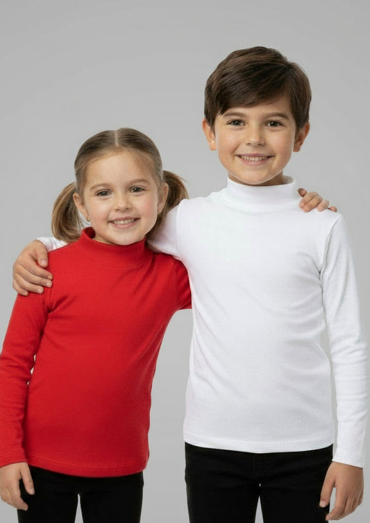 Lupetto Bimbo Unisex 100% Cotone Interlock Felpato LEABLE - Taglie dalla 2 alla 16 anni