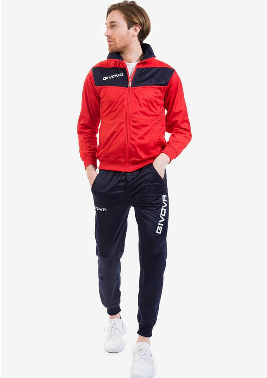 Tuta Unisex Triacetato Modello Visa Rosso/Blu GIVOVA