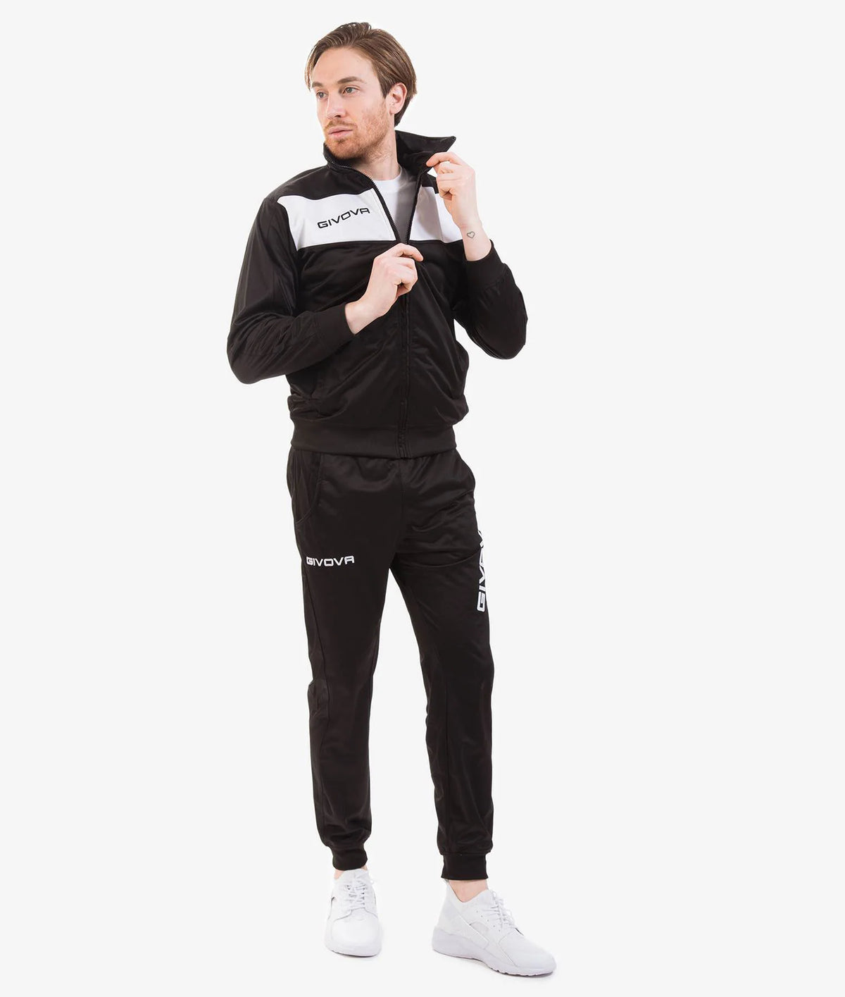 Tuta Unisex Triacetato Modello Visa Nero/Bianco GIVOVA - Taglia M