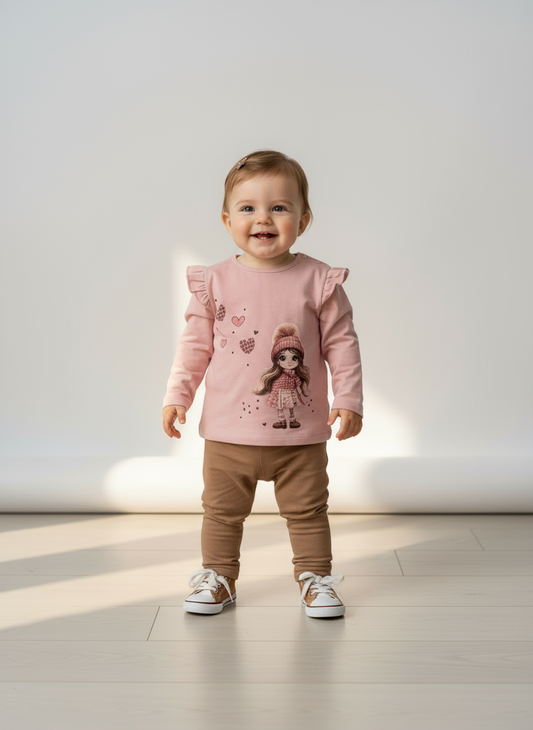 Completo Baby maglia e leggins in caldo cotone - Taglia 24 mesi