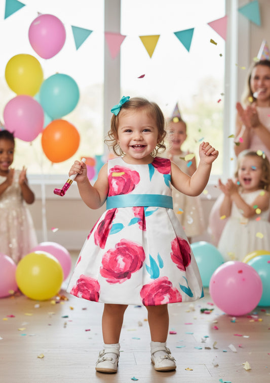 Abito Neonata da Cerimonia smanicato ENJOY