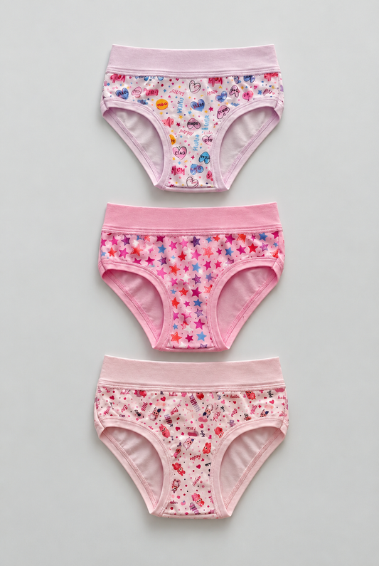 Tripack Slip Vita Alta Bambina ALVADA