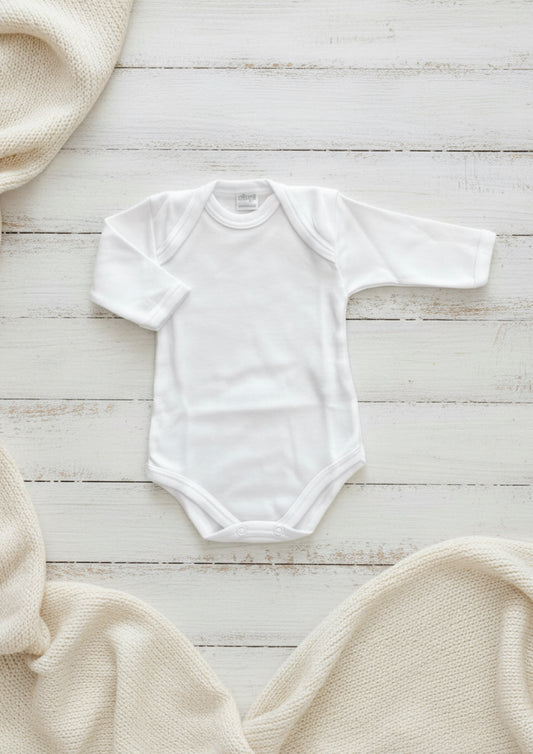Body Baby in puro cotone garzato manica lunga ELLEPI