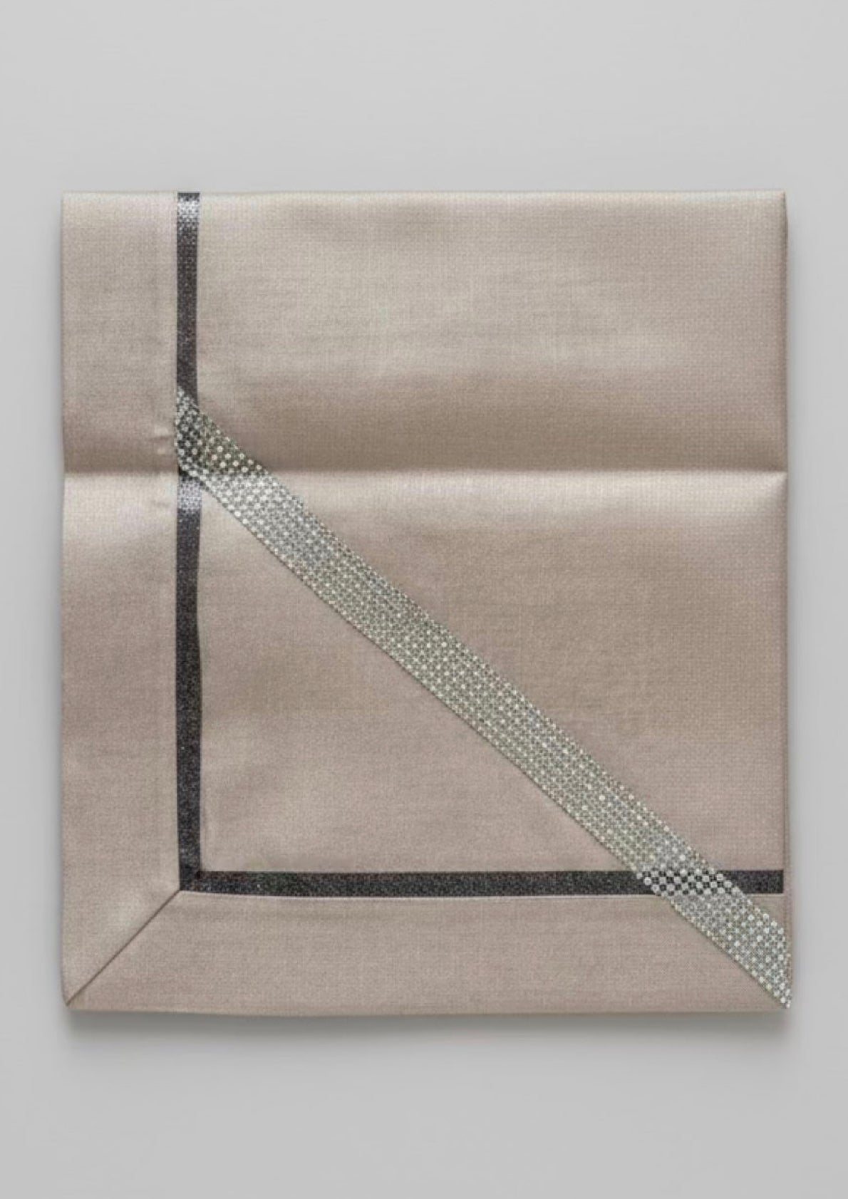 Centrotavola quadrato elegante con strass – 85cm x 85 cm