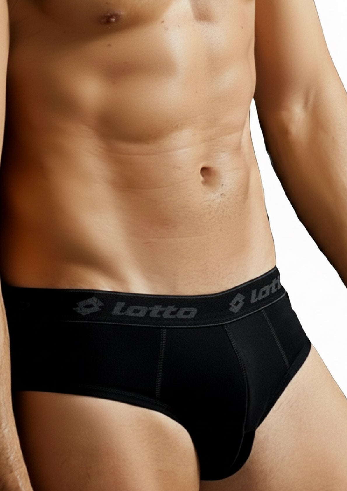 Tripack Slip Uomo in cotone elastico in vita con scritta marchio - LOTTO