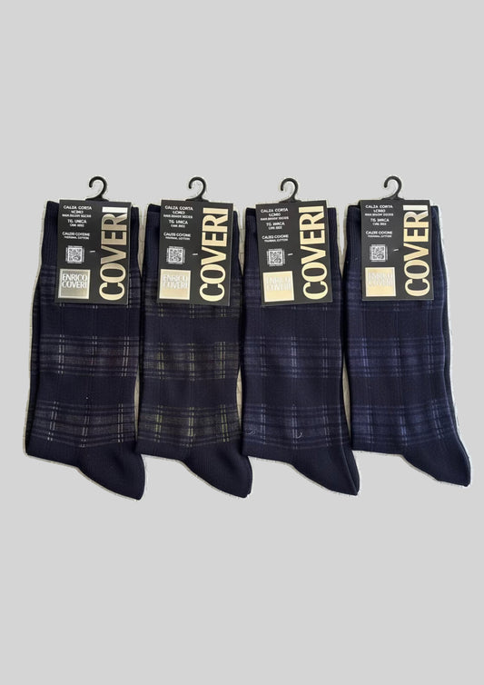 Calza Corta Uomo Caldo Cotone Fantasia - ENRICO COVERI