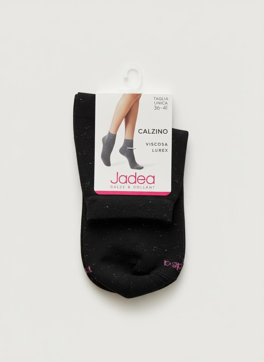 Calzino Corto Donna Viscosa Lurex - JADEA