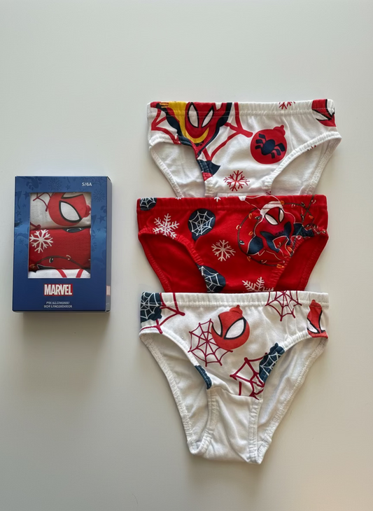 Tripack Slip Bambino Spiderman – Edizione Natalizia MARVEL
