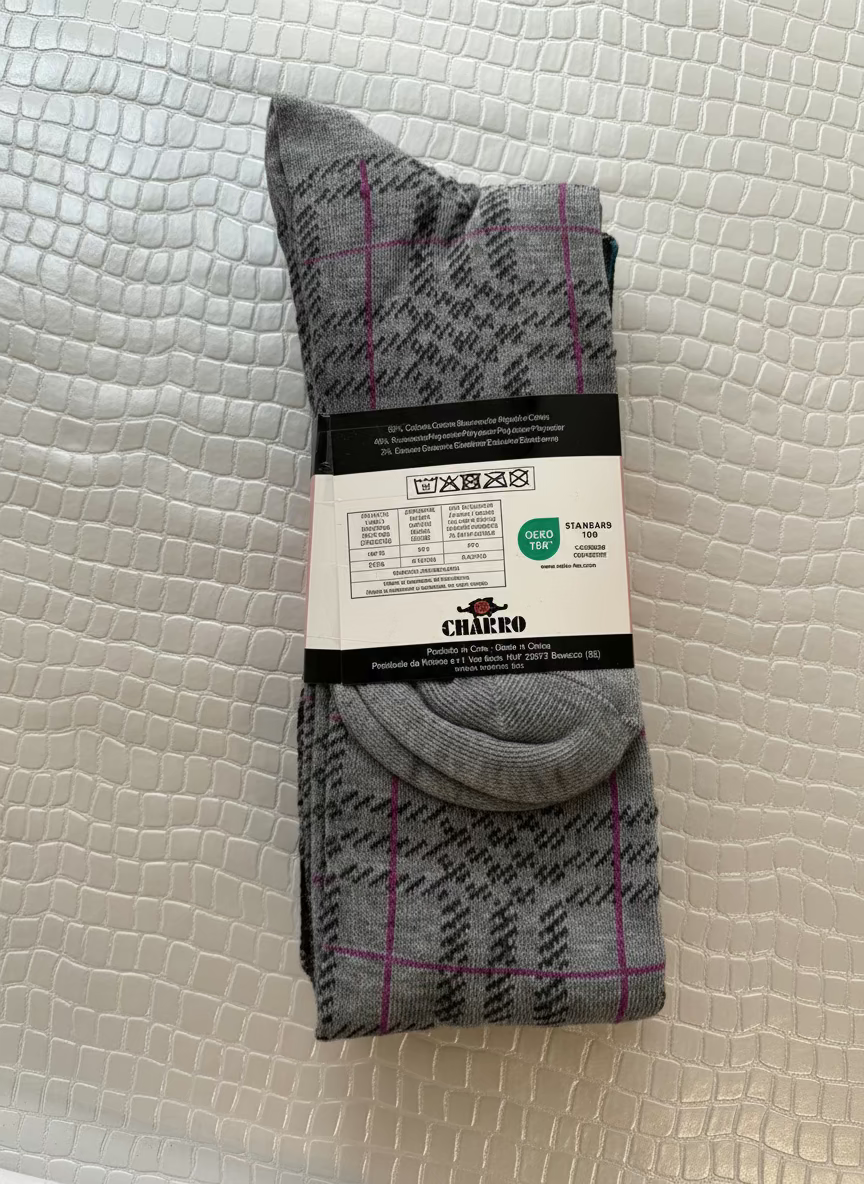 Tripack Calza Lunga Donna Fantasia scozzese in caldo cotone - CHARRO
