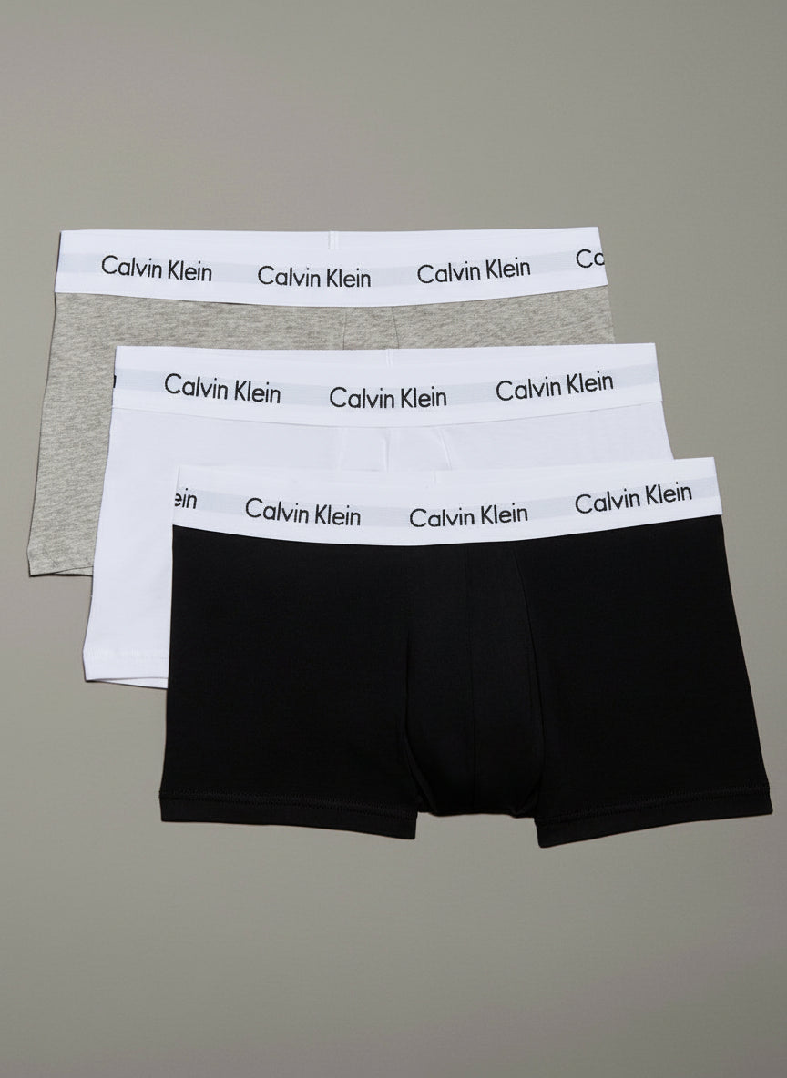 Confezione da 3 Boxer Uomo vita bassa in cotone elasticizzato - CALVIN KLEIN