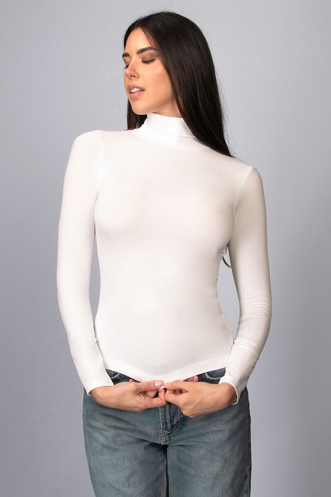 Maglia Donna Dolcevita Cashmere Ultrasoft Seamless Senza Cuciture - INTIMIDEA