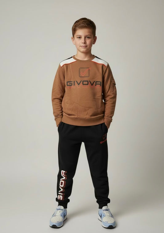 Tuta Bambino in felpa di cotone GIVOVA - Taglia 7 anni