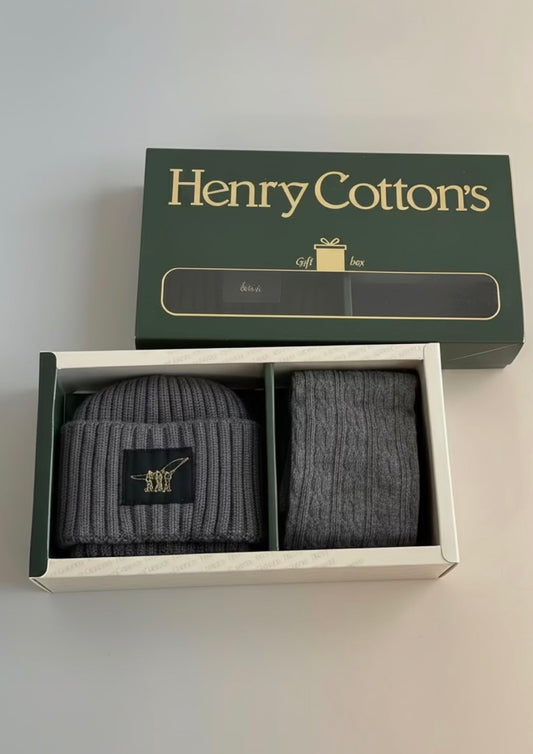 Gift Box con Cappello + Calza Lunga in Caldo Cotone - Henry Cotton’s