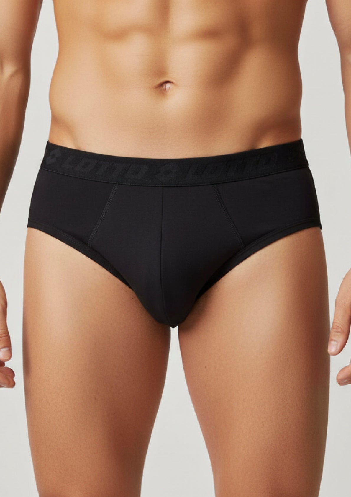 Tripack Slip Uomo in cotone elastico in vita con scritta marchio - LOTTO