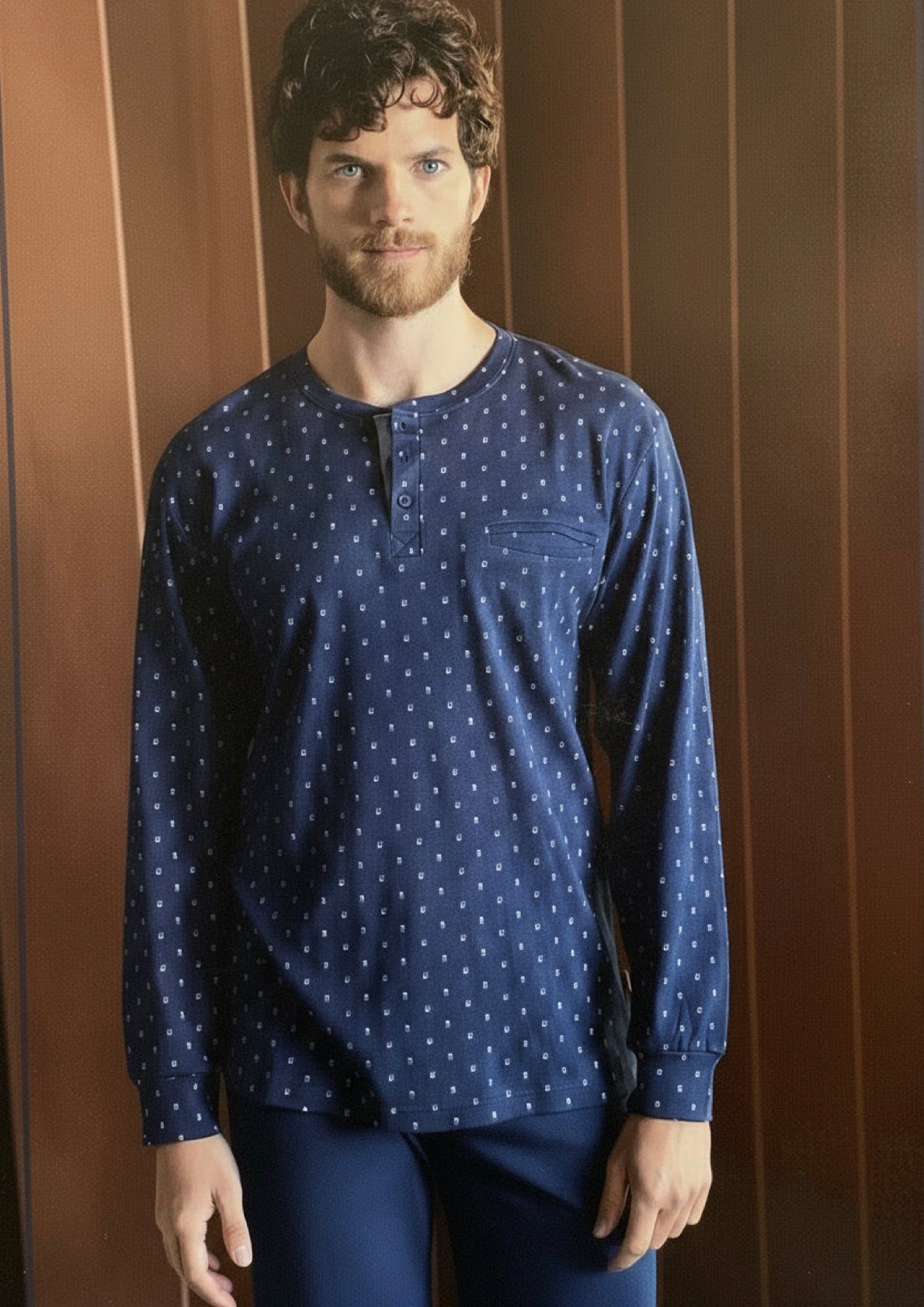 Pigiama Uomo Calibrato in Cotone Interlock IRGE