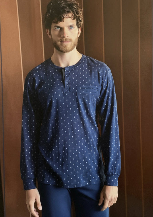 Pigiama Uomo Calibrato in Cotone Interlock IRGE