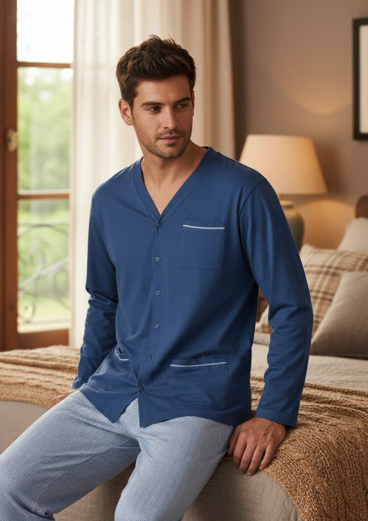 Pigiama Uomo manica lunga aperto KARELPIU