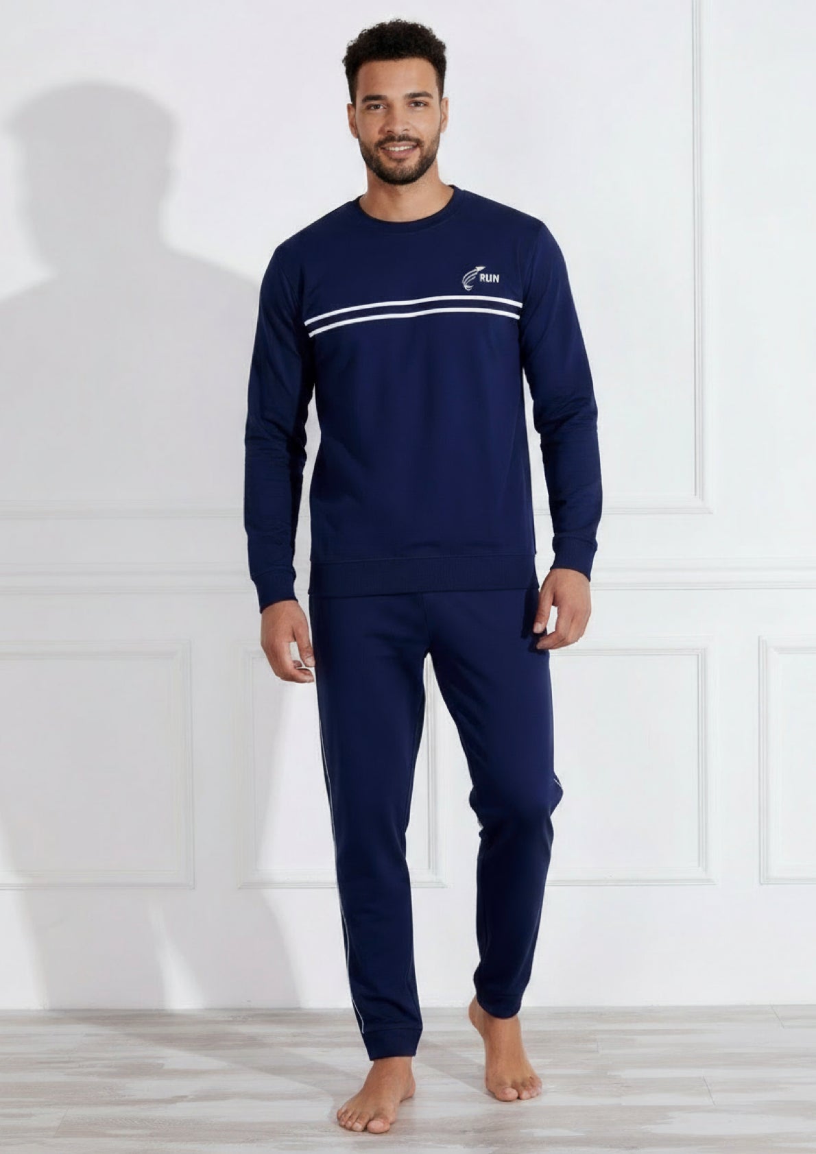 Pigiama Uomo manica lunga jersey ORONERO - Taglie M e XL