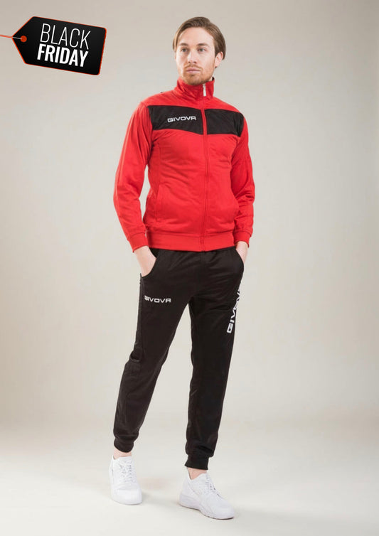 Tuta Unisex Triacetato Modello Visa Rosso/Nero GIVOVA