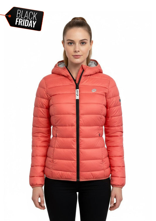 Giubbotto Donna Invernale Termico con Cappuccio - LOTTO Taglia M