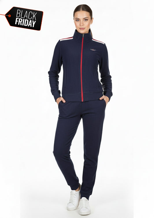 Tuta da donna in pile con zip SCUOLA NAUTICA ITALIANA